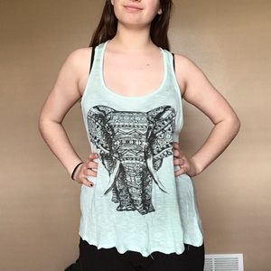 Free Kisses Elephant Tank Top